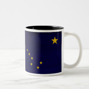 Bicolor Taza de la bandera de Alaska