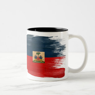 Bicolor Taza de la bandera de Haití