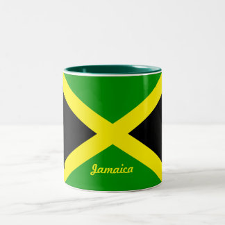 Bicolor Taza de la bandera de Jamaica