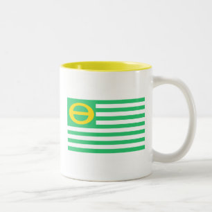 Bicolor Taza de la bandera de la ecología