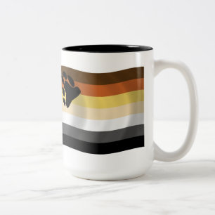 Bicolor Taza de la bandera de la hermandad del oso