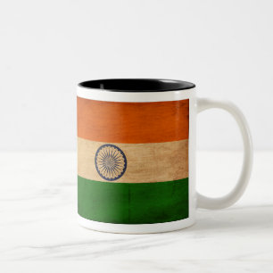 Bicolor Taza de la bandera de la India