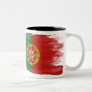 Bicolor Taza de la bandera de Portugal