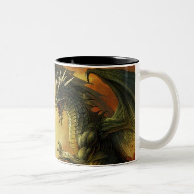 Bicolor Taza de la batalla del dragón (Derecha)
