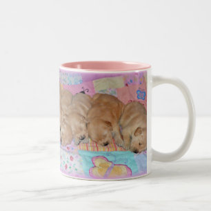Bicolor Taza de la bebida de la litera del perrito del