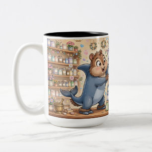 Bicolor Taza de la Botica del Tiburón Ardilla – Tienda de