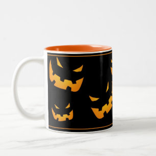 Bicolor Taza de la calabaza de Halloween