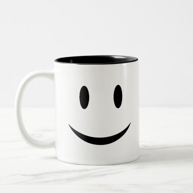 Bicolor Taza de la cara (Izquierda)