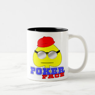 Bicolor Taza de la cara de póker (cara de la espada)
