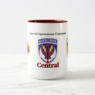 Bicolor Taza de la central del comando de operaciones
