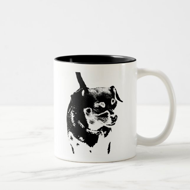 Bicolor taza de la chihuahua (Derecha)