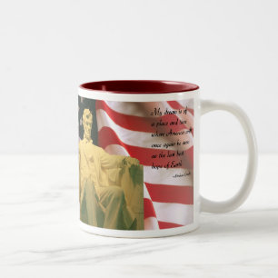 Bicolor Taza de la cita de Abraham Lincoln