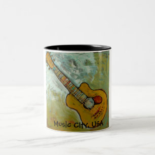 Bicolor Taza de la ciudad de la música