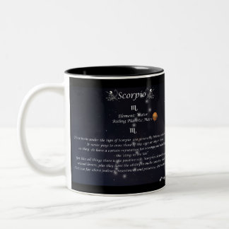 Bicolor Taza de la colección del zodiaco del escorpión