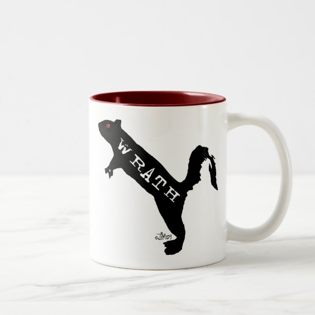 Bicolor Taza de la cólera de Squirrelly (Derecha)
