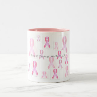 Bicolor Taza de la conciencia del cáncer de pecho