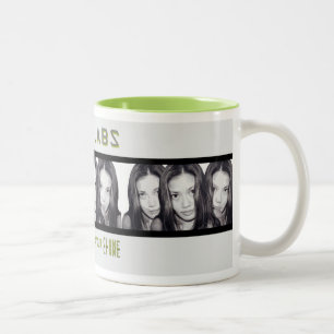 Bicolor Taza de la copia de los LABORATORIOS de la GEN
