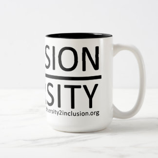 Bicolor Taza de la diversidad y de la inclusión