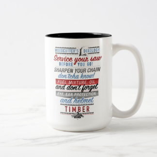 Bicolor Taza de la doxología del leñador
