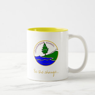 Bicolor Taza de la escuela de la dirección