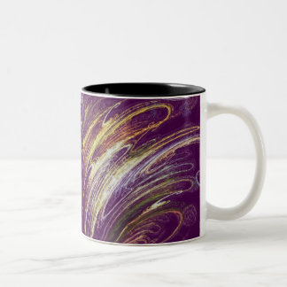 Bicolor Taza de la fantasía del ciruelo