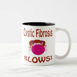 Bicolor Taza de la fibrosis quística de los soplos