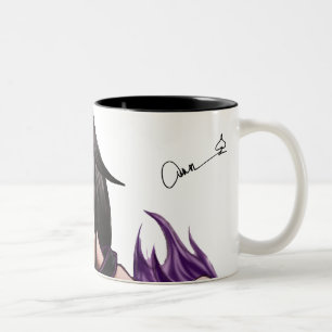 Bicolor Taza de la firma de la ESPADA (negro)