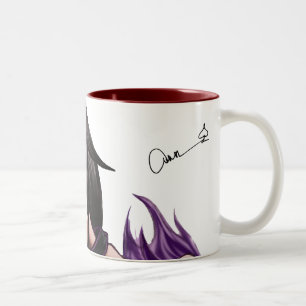 Bicolor Taza de la firma de la ESPADA (roja)