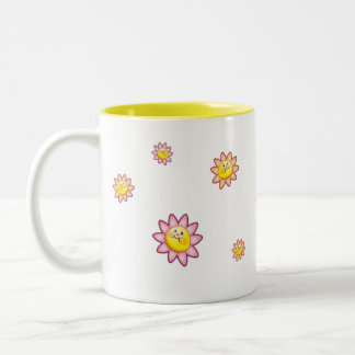 Bicolor Taza de la flor