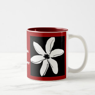 Bicolor Taza de la flor de Tiare