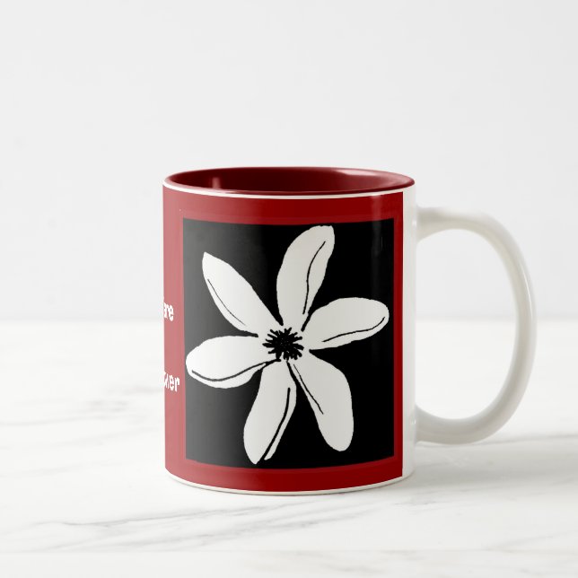 Bicolor Taza de la flor de Tiare (Derecha)