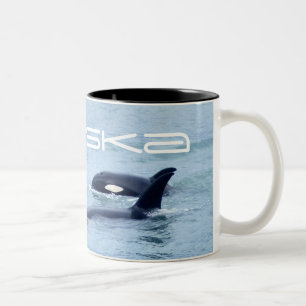 Bicolor Taza de la foto de la orca