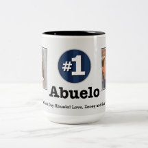 Taza de la foto del personalizado de Abuelo 2 del