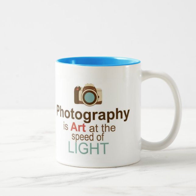 Bicolor Taza de la fotografía (Derecha)