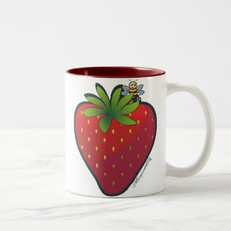 Bicolor Taza de la fresa