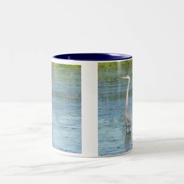 Bicolor Taza de la garza de gran azul (Centro)