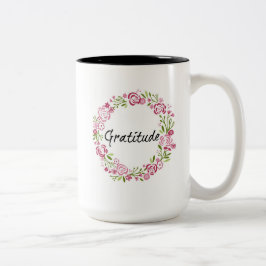Bicolor Taza de la gratitud