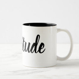 Bicolor Taza de la gratitud