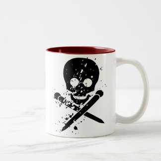 Bicolor Taza de la ha Sitz Knitz Killz