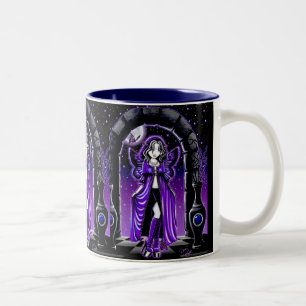 Bicolor Taza de la hada de la mariposa de la luna de Demi