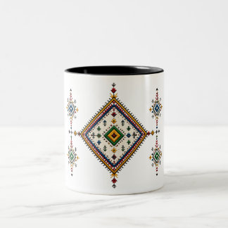Bicolor Taza de la herencia amazig - Berber marroquí tradi