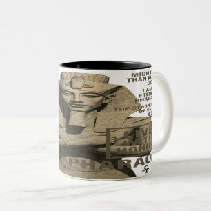 Bicolor Taza de la herencia del faraón - Taza de café egip