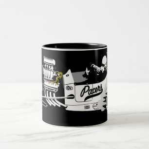Bicolor Taza de la imagen del automóvil descubierto