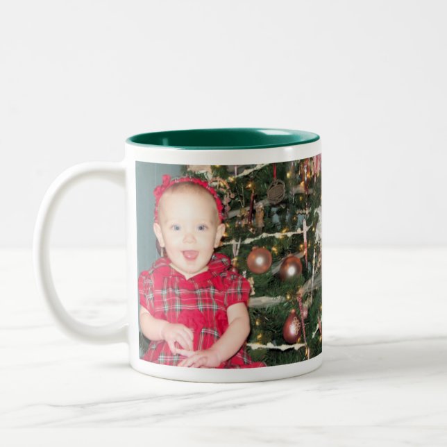 Bicolor Taza de la imagen del navidad (Izquierda)