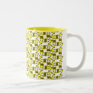 Bicolor Taza de la jirafa
