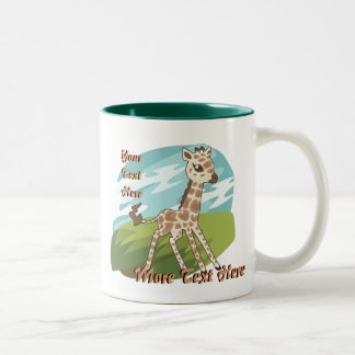 Bicolor Taza de la jirafa de Cutie