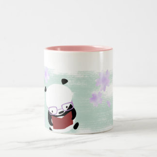 Bicolor Taza de la lectura de la panda