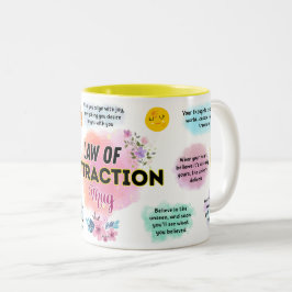 Bicolor Taza de la Ley de Atracción