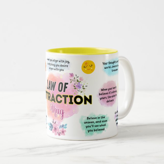 Bicolor Taza de la Ley de Atracción (Anverso derecho)