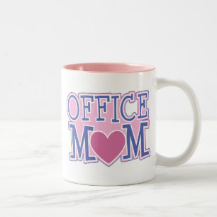 Bicolor Taza de la mamá de la oficina